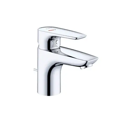 KLUDI PU & SOLID Waschtisch-EHM 75 ECO PLUS, m. Metallablaufg. chrom, 343880575WR4, Artikel in Kategorie